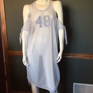 NWT AMAZING NETTED PUMA COVER UP W/ TIE sleeves